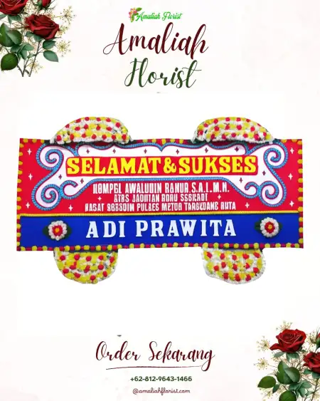 Papan Bunga Ucapan Selamat Karang Semanding